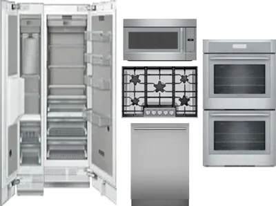 6 Piece Package Includes Refrigerator, Freezer, Cooktop, Wall Oven, Microwave And Dishwasher