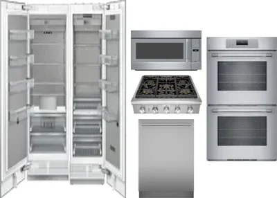 6 Piece Package Includes Refrigerator, Freezer, Cooktop, Wall Oven, Microwave And Dishwasher