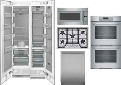 6 Piece Package Includes Refrigerator, Freezer, Cooktop, Wall Oven, Microwave And Dishwasher