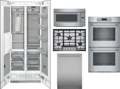 6 Piece Package Includes Refrigerator, Freezer, Cooktop, Wall Oven, Microwave And Dishwasher