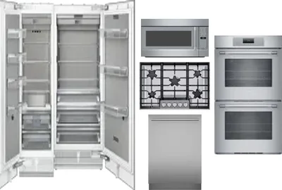 6 Piece Package Includes Refrigerator, Freezer, Cooktop, Wall Oven, Microwave And Dishwasher