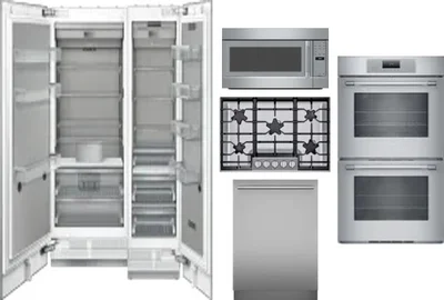 6 Piece Package Includes Refrigerator, Freezer, Cooktop, Wall Oven, Microwave And Dishwasher