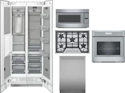 6 Piece Package Includes Refrigerator, Freezer, Cooktop, Wall Oven, Microwave And Dishwasher