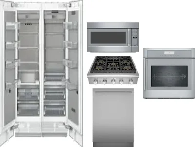 6 Piece Package Includes Refrigerator, Freezer, Cooktop, Wall Oven, Microwave And Dishwasher
