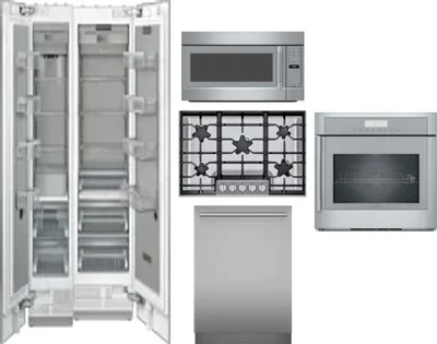 6 Piece Package Includes Refrigerator, Freezer, Cooktop, Wall Oven, Microwave And Dishwasher