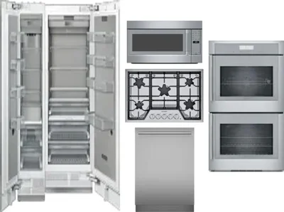 6 Piece Package Includes Refrigerator, Freezer, Cooktop, Wall Oven, Microwave And Dishwasher