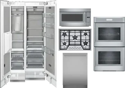 6 Piece Package Includes Refrigerator, Freezer, Cooktop, Wall Oven, Microwave And Dishwasher