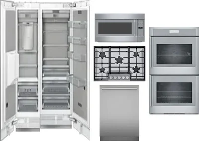 6 Piece Package Includes Refrigerator, Freezer, Cooktop, Wall Oven, Microwave And Dishwasher