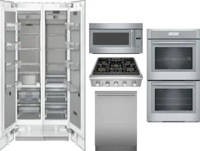 6 Piece Package Includes Refrigerator, Freezer, Cooktop, Wall Oven, Microwave And Dishwasher