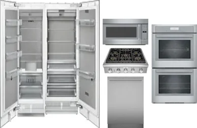 6 Piece Package Includes Refrigerator, Freezer, Cooktop, Wall Oven, Microwave And Dishwasher