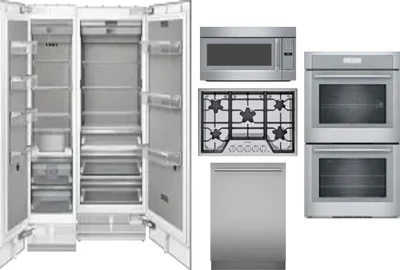 6 Piece Package Includes Refrigerator, Freezer, Cooktop, Wall Oven, Microwave And Dishwasher
