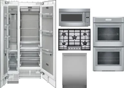 6 Piece Package Includes Refrigerator, Freezer, Cooktop, Wall Oven, Microwave And Dishwasher