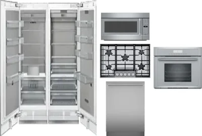 6 Piece Package Includes Refrigerator, Freezer, Cooktop, Wall Oven, Microwave And Dishwasher