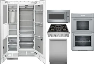 6 Piece Package Includes Refrigerator, Freezer, Cooktop, Wall Oven, Microwave And Dishwasher