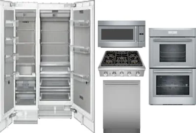 6 Piece Package Includes Refrigerator, Freezer, Cooktop, Wall Oven, Microwave And Dishwasher
