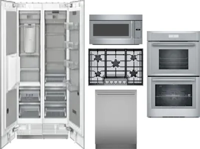 6 Piece Package Includes Refrigerator, Freezer, Cooktop, Wall Oven, Microwave And Dishwasher