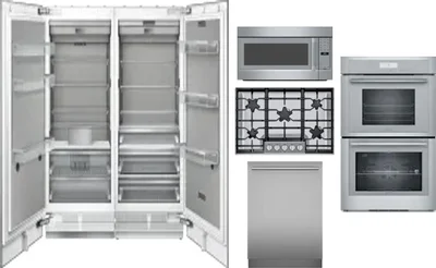 6 Piece Package Includes Refrigerator, Freezer, Cooktop, Wall Oven, Microwave And Dishwasher