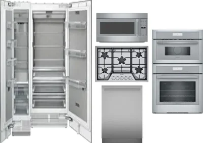 6 Piece Package Includes Refrigerator, Freezer, Cooktop, Wall Oven, Microwave And Dishwasher