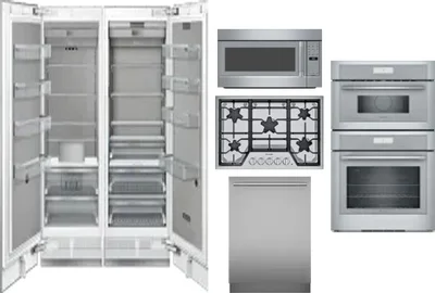 6 Piece Package Includes Refrigerator, Freezer, Cooktop, Wall Oven, Microwave And Dishwasher