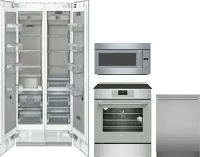 5 Piece Package Includes Refrigerator, Freezer, Range, Microwave And Dishwasher