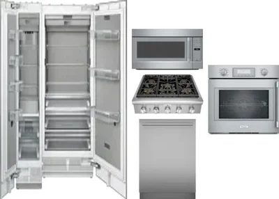 6 Piece Package Includes Refrigerator, Freezer, Cooktop, Wall Oven, Microwave And Dishwasher