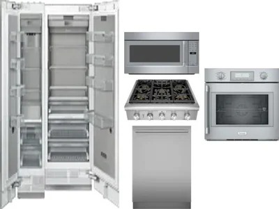 6 Piece Package Includes Refrigerator, Freezer, Cooktop, Wall Oven, Microwave And Dishwasher