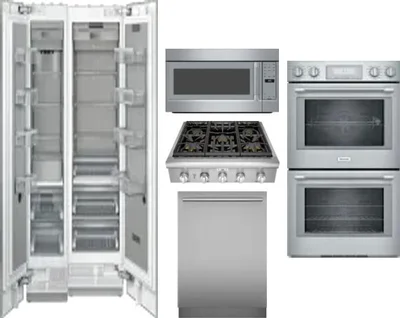 6 Piece Package Includes Refrigerator, Freezer, Cooktop, Wall Oven, Microwave And Dishwasher