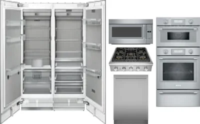 6 Piece Package Includes Refrigerator, Freezer, Cooktop, Wall Oven, Microwave And Dishwasher