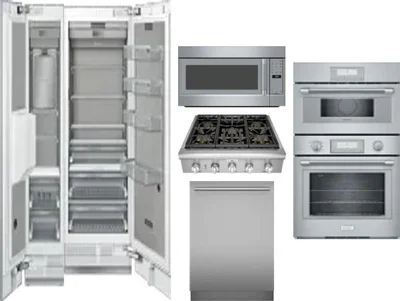 6 Piece Package Includes Refrigerator, Freezer, Cooktop, Wall Oven, Microwave And Dishwasher