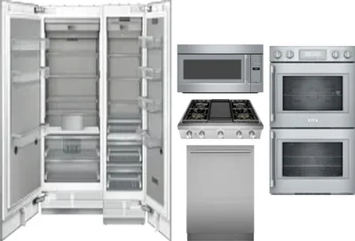 6 Piece Package Includes Refrigerator, Freezer, Cooktop, Wall Oven, Microwave And Dishwasher