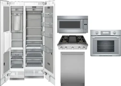 6 Piece Package Includes Refrigerator, Freezer, Cooktop, Wall Oven, Microwave And Dishwasher