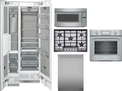 6 Piece Package Includes Refrigerator, Freezer, Cooktop, Wall Oven, Microwave And Dishwasher