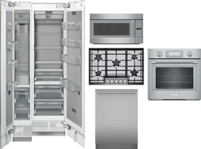 6 Piece Package Includes Refrigerator, Freezer, Cooktop, Wall Oven, Microwave And Dishwasher