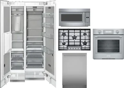 6 Piece Package Includes Refrigerator, Freezer, Cooktop, Wall Oven, Microwave And Dishwasher