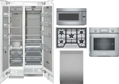6 Piece Package Includes Refrigerator, Freezer, Cooktop, Wall Oven, Microwave And Dishwasher