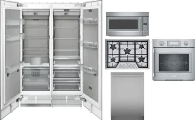 6 Piece Package Includes Refrigerator, Freezer, Cooktop, Wall Oven, Microwave And Dishwasher