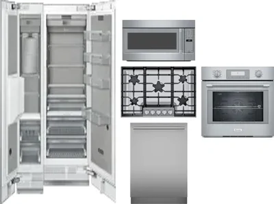 6 Piece Package Includes Refrigerator, Freezer, Cooktop, Wall Oven, Microwave And Dishwasher