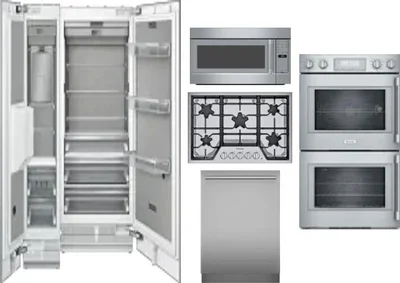 6 Piece Package Includes Refrigerator, Freezer, Cooktop, Wall Oven, Microwave And Dishwasher