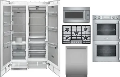 6 Piece Package Includes Refrigerator, Freezer, Cooktop, Wall Oven, Microwave And Dishwasher