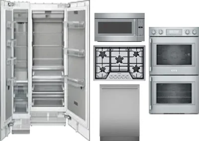6 Piece Package Includes Refrigerator, Freezer, Cooktop, Wall Oven, Microwave And Dishwasher