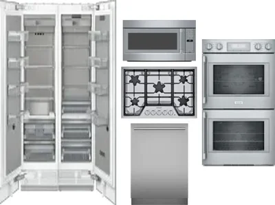 6 Piece Package Includes Refrigerator, Freezer, Cooktop, Wall Oven, Microwave And Dishwasher