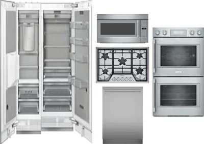 6 Piece Package Includes Refrigerator, Freezer, Cooktop, Wall Oven, Microwave And Dishwasher