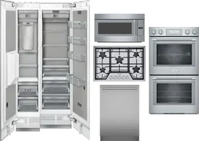 6 Piece Package Includes Refrigerator, Freezer, Cooktop, Wall Oven, Microwave And Dishwasher