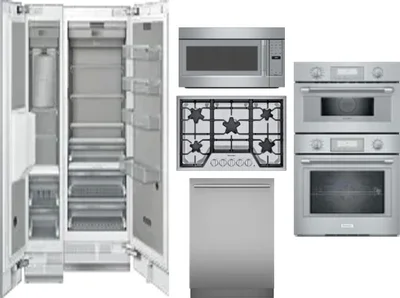 6 Piece Package Includes Refrigerator, Freezer, Cooktop, Wall Oven, Microwave And Dishwasher