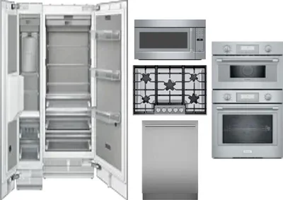 6 Piece Package Includes Refrigerator, Freezer, Cooktop, Wall Oven, Microwave And Dishwasher