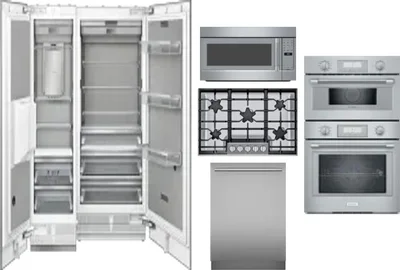 6 Piece Package Includes Refrigerator, Freezer, Cooktop, Wall Oven, Microwave And Dishwasher