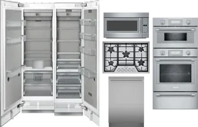6 Piece Package Includes Refrigerator, Freezer, Cooktop, Wall Oven, Microwave And Dishwasher