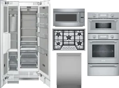 6 Piece Package Includes Refrigerator, Freezer, Cooktop, Wall Oven, Microwave And Dishwasher