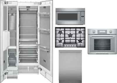 6 Piece Package Includes Refrigerator, Freezer, Cooktop, Wall Oven, Microwave And Dishwasher