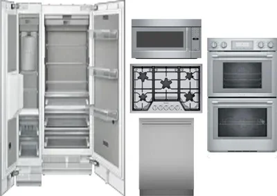 6 Piece Package Includes Refrigerator, Freezer, Cooktop, Wall Oven, Microwave And Dishwasher